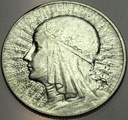 5 zł złotych 1933 Głowa Kobiety Polonia SREBRO