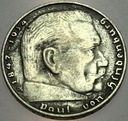 Niemcy 2 marki Reichsmark 1937 D Hindenburg SREBRO