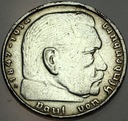 Niemcy 2 marki Reichsmark 1938 B Hindenburg SREBRO