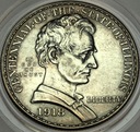 USA 1/2 dolara half dollar 1918 State of Illinois SREBRO