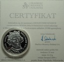 medal 2009 Kolekcja Królewska Bolesław Śmiały MENNICA SREBRO