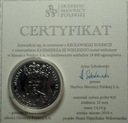medal 2010 Kolekcja Królewska Kazimierz Wielki MENNICA SREBRO