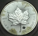 Kanada 5 dolarów dollars 2015 Liść klonu klonowy uncja 1 oz SREBRO