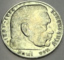Niemcy 2 marki Reichsmark 1939 F Hindenburg SREBRO
