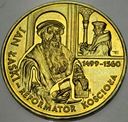 2 zł złote 1999 Jan Łaski Reformator Kościoła