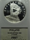 100000 zł 1990 Fryderyk Chopin MAŁY TRYPTYK RZADKA PR 67