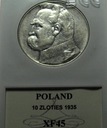 10 zł złotych 1935 Józef Piłsudski SREBRO XF 45