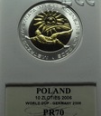 10 zł złotych 2006 Niemcy MŚ PLATEROWANA AU SREBRO PR 70
