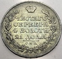 Rosja 1 rubel 1815 МФ СПБ Petersburg Aleksander I SREBRO RZADKI