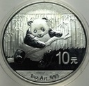 Chiny 10 yuan juanów 2014 Panda uncja 1 oz SREBRO