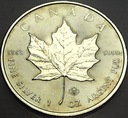 Kanada 5 dolarów 2014 Liść klonu klonowy uncja 1 oz SREBRO
