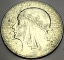 10 zł złotych 1933 Głowa Kobiety Polonia SREBRO