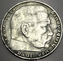 Niemcy 2 marki Reichsmark 1937 D Hindenburg SREBRO