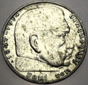 Niemcy 2 marki Reichsmark 1938 A Hindenburg SREBRO