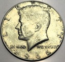 USA 1/2 dolara Half Dollar 1966 Kennedy JFK Liberty SREBRO