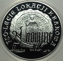 10 zł złotych 2007 KRAKÓW 750-lecie lokacji Krakowa SREBRO
