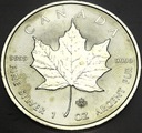 Kanada 5 dolarów 2014 Liść klonu klonowy uncja 1 oz SREBRO