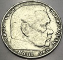 Niemcy 2 marki Reichsmark 1938 E Hindenburg SREBRO