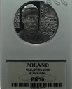 10 zł złotych 2008 Bronisław Piłsudski PR70 SREBRO