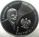 10 zł złotych 2008 Zbigniew Herbert SREBRO (1)