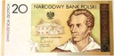 20 zł złotych 2009 Juliusz Słowacki banknot kolekcjonerski NBP