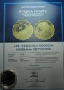 medal Polska Światu 550 rocznica urodzin Mikołaja Kopernika