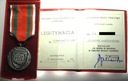 Medal Za udział w walkach w obronie władzy ludowej + legitymacja