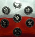 Orzeł Biały Symbole Narodowe medale x7 blister Mennica