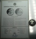 USA 1 dolar 1991 50 lat USO United Service Organization SREBRO
