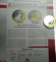 10 zł złotych 2004 Ateny Igrzyska dyskobol platerowana złotem SREBRO