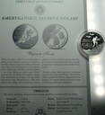 USA 1 dolar Dollar 1991 KOREA Wojna Koreańska SREBRO