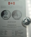 Kanada 1 dolar 1975 100 lat Calgary Srebrne Dolary Kanadyjskie SREBRO