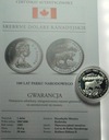 Kanada 1 dolar 1985 100 lat Parku Narodowego Srebrne Dolary Kanadyjskie