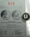 Kanada 1 dolar 1988 Huta Saint-Maurice w Quebecku Srebrne Dolary SREBRO