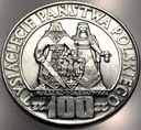 100 zł złotych 1966 Mieszko Dąbrówka Tysiąclecie Państwa Polskiego SREBRO