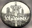 100000 zł złotych 1990 Solidarność TYP A uncja 1 oz SREBRO