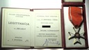 Krzyż KAWALERSKI Orderu Odrodzenia Polski Poloni Restituta legitymacja 1985