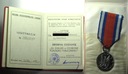SREBRNA Odznaka Za zasługi w ochronie porządku publicznego legitymacja 1988