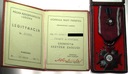 SREBRNY Krzyż Zasługi PRL + legitymacja 1955