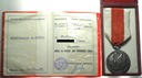 SREBRNY Medal Za Zasługi dla Obronności Kraju + legitymacja 1985