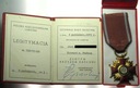ZŁOTY Krzyż Zasługi PRL + legitymacja 1971