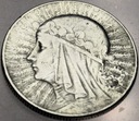 5 zł złotych 1933 Głowa Kobiety Polonia SREBRO