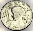 2 zł złote 1925 Żniwiarka Kobieta i kłosy BEZ KROPKI