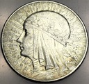 5 zł złotych 1933 Głowa Kobiety Polonia SREBRO