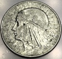 10 zł złotych 1932 Głowa Kobiety Polonia SREBRO