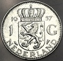 Holandia 1 gulden 1957 SREBRO