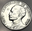 Kuba 25 centów 1953 SREBRO