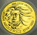 2 zł złote 1998 Adam Mickiewicz