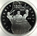 10 zł 2021 Powstania Śląskie 1921 1920 1919 SREBRO