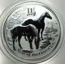 AUSTRALIA 1 dolar dollar 2014 Rok Konia Year of the Horse uncja 1 oz SREBRO